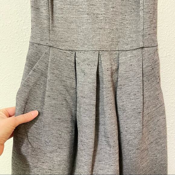 Wilfred Aritzia Grey Sleeveless Skater Mini Dress Womens 0 Babydoll Twee Fall - Picture 3 of 9